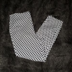 Cropped polka dot pants